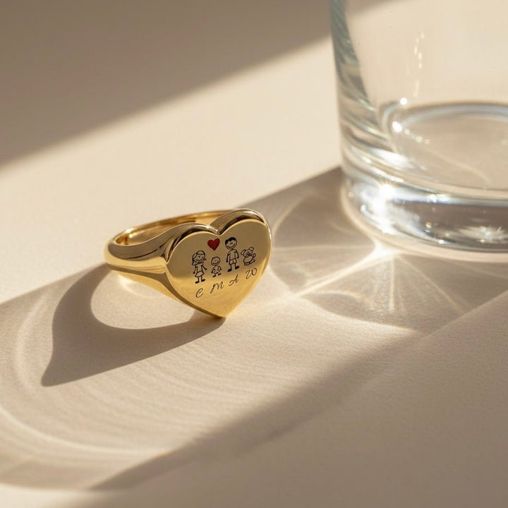 Anello Chevalier cuore Famiglia - My Mo Gioielli