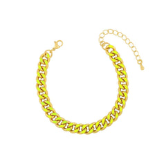 Gelb emailliertes Groumette-Armband
