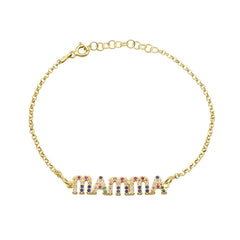 Mom Bracelet Zirconia Rainbow