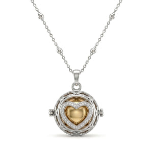Collana Chiama Angeli con Cuore Zirconato - My Mo Gioielli