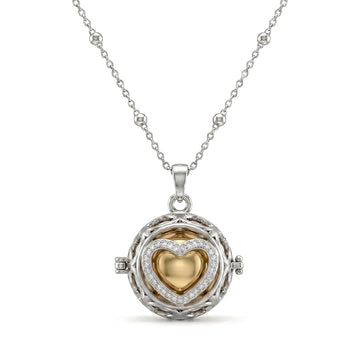 Collana Chiama Angeli con Cuore Zirconato - My Mo Gioielli