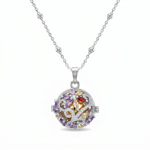 Collana Chiama Angeli con Intreccio Floreale Multicolor - My Mo Gioielli