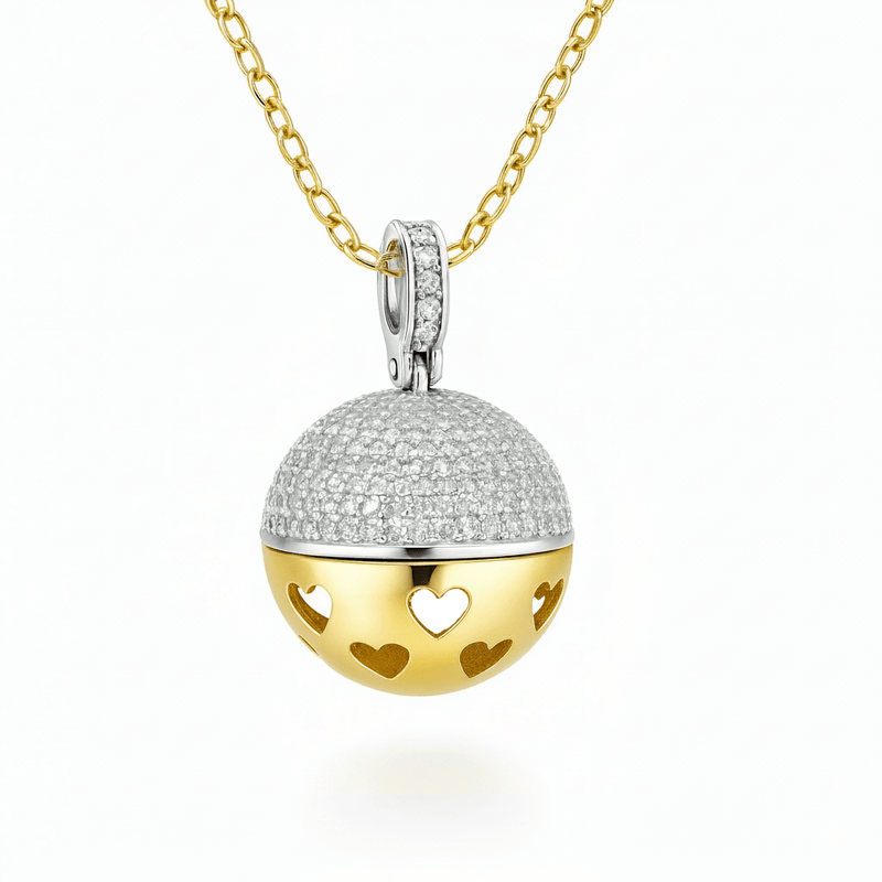 Collana Chiama Angeli Zirconata con Cuori Traforati - My Mo Gioielli