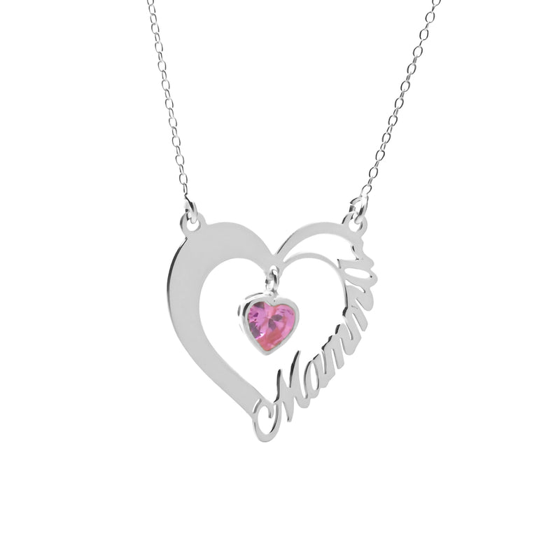Collana Mamma Cuore Rosa - My Mo Gioielli