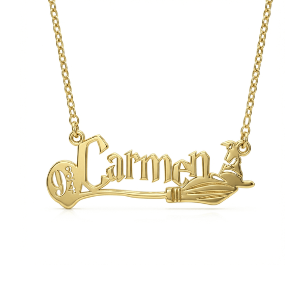 Collana Nome "Binario Magico 9 ¾" - My Mo Gioielli