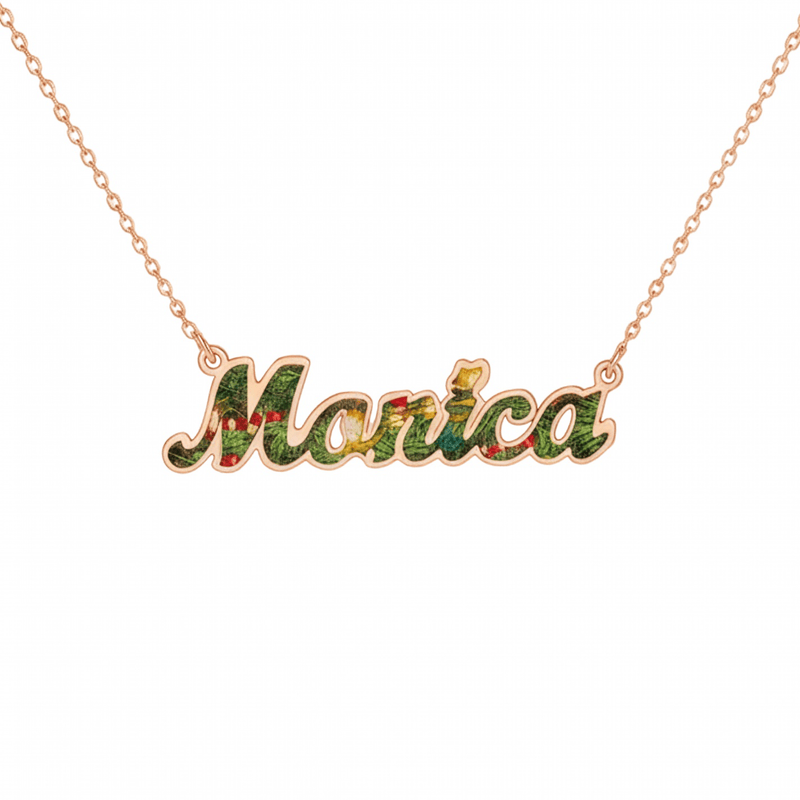 Collana Nome Tema Natalizio - My Mo Gioielli