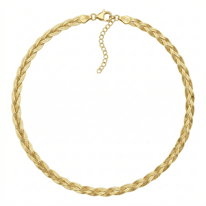 Collana Piattina Snake Intrecciata 3 Fili - My Mo Gioielli