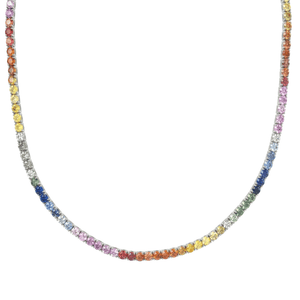 Collana Tennis Rainbow 2,5 mm - My Mo Gioielli