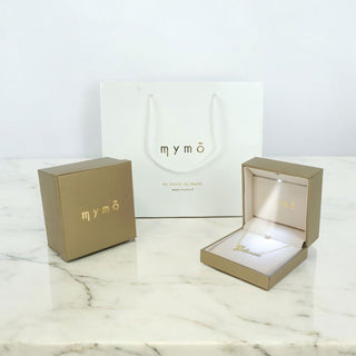 Geschenkverpackung Luxury mit LED-Licht - Bronze und Weiß